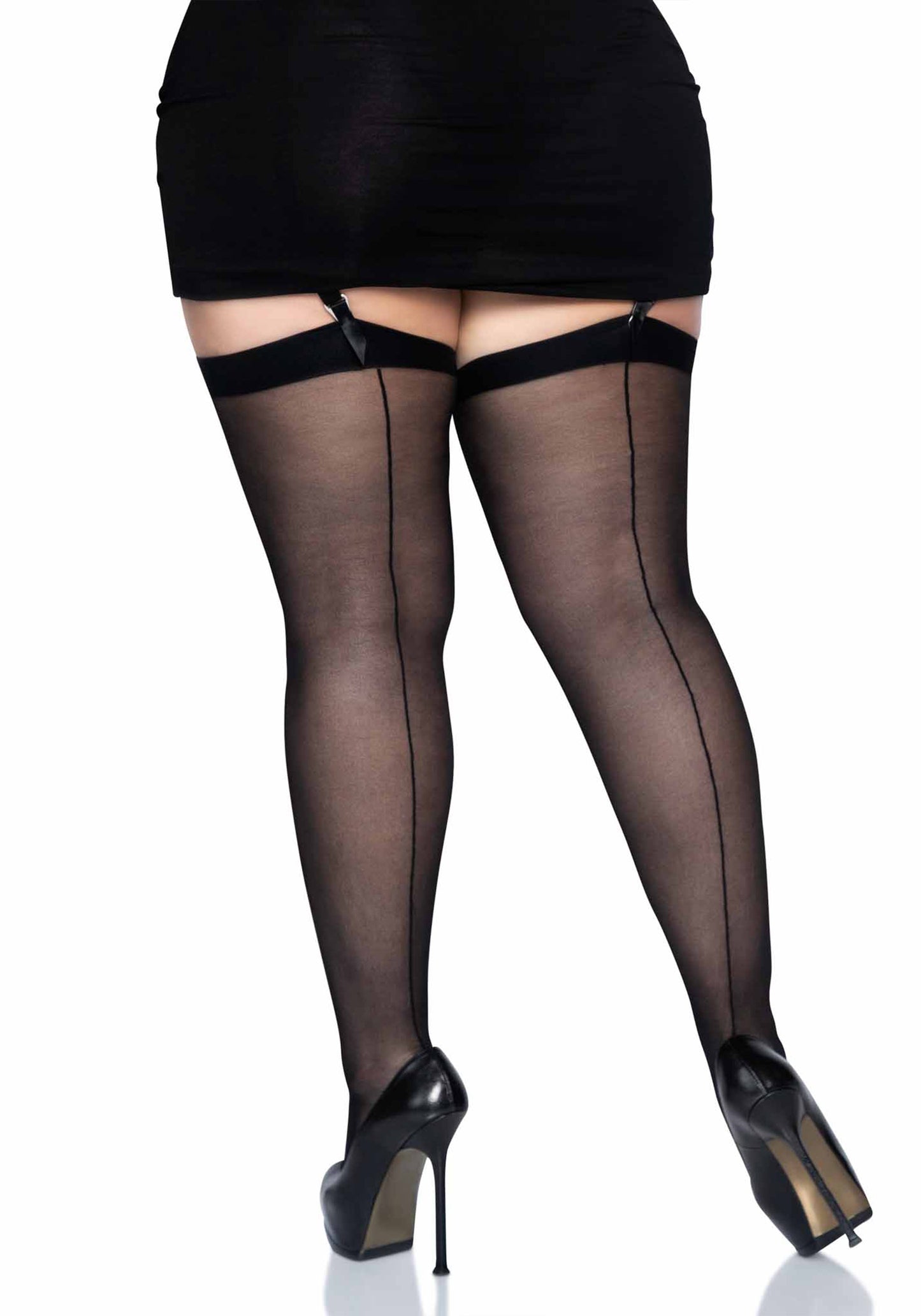 Plus Sheer Backseam Stockings