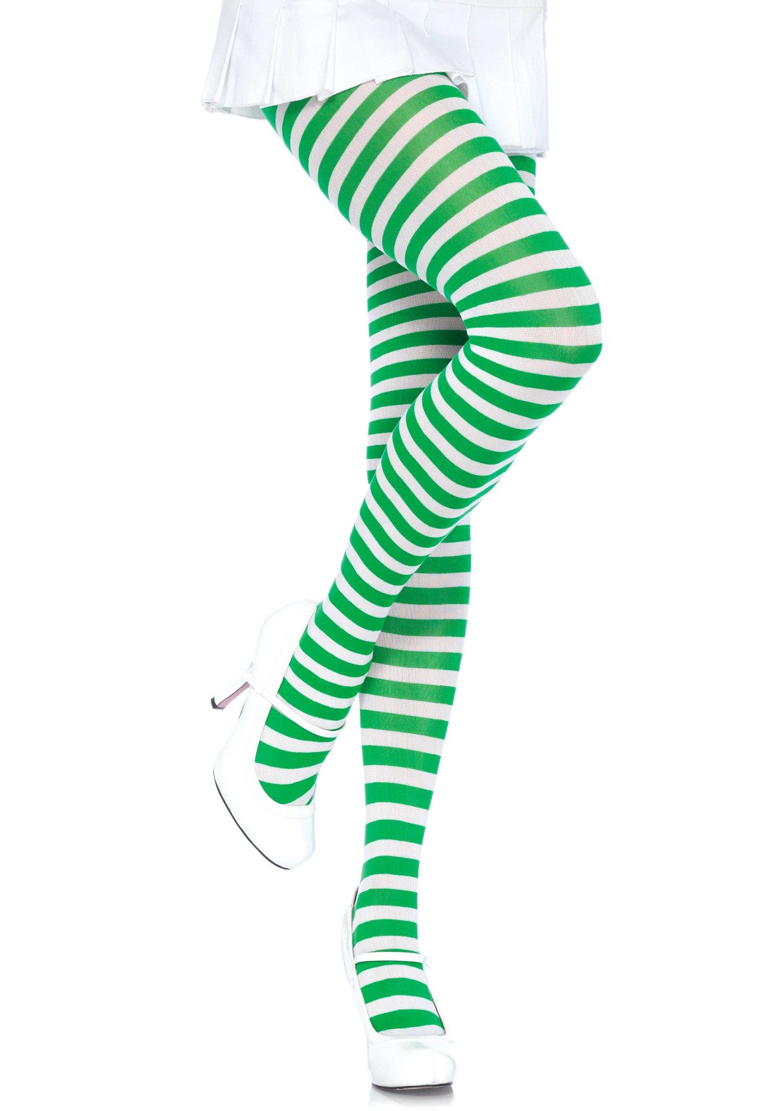 Nylon Striped Pantyhose