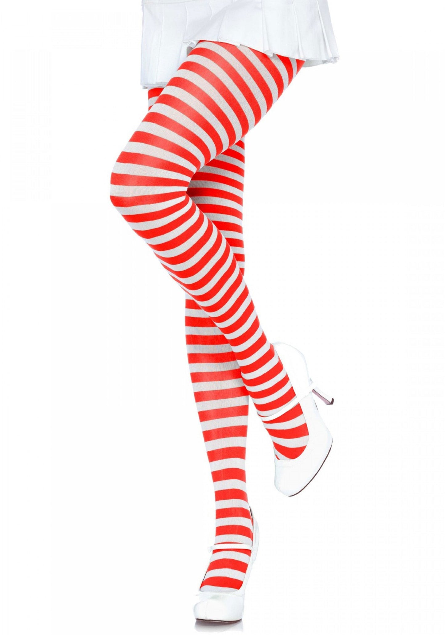 Nylon Striped Pantyhose