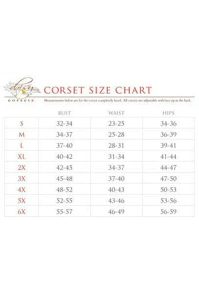 Satin Corset with Removable Snap on Skirt