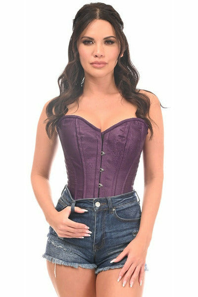 Plum Brocade Corset