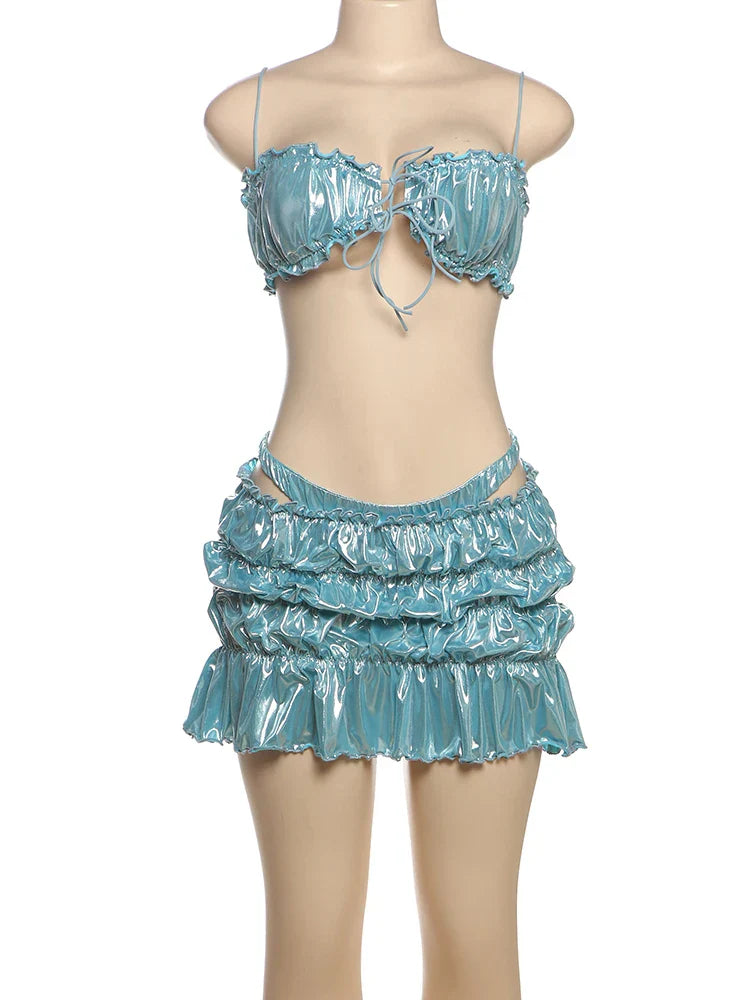 Forbidden To Be Seen Skirt Set
