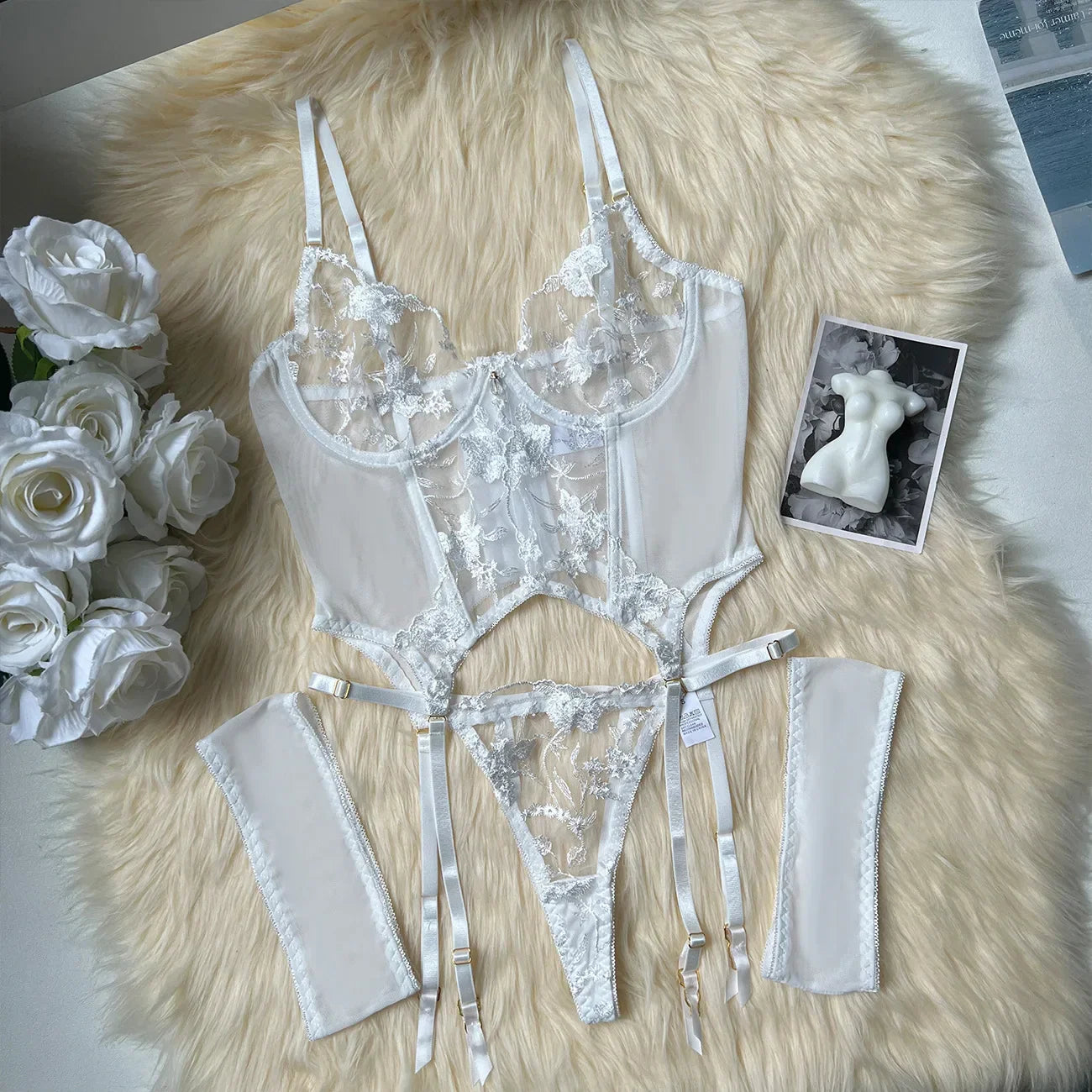 Pina's Floral Corset Set
