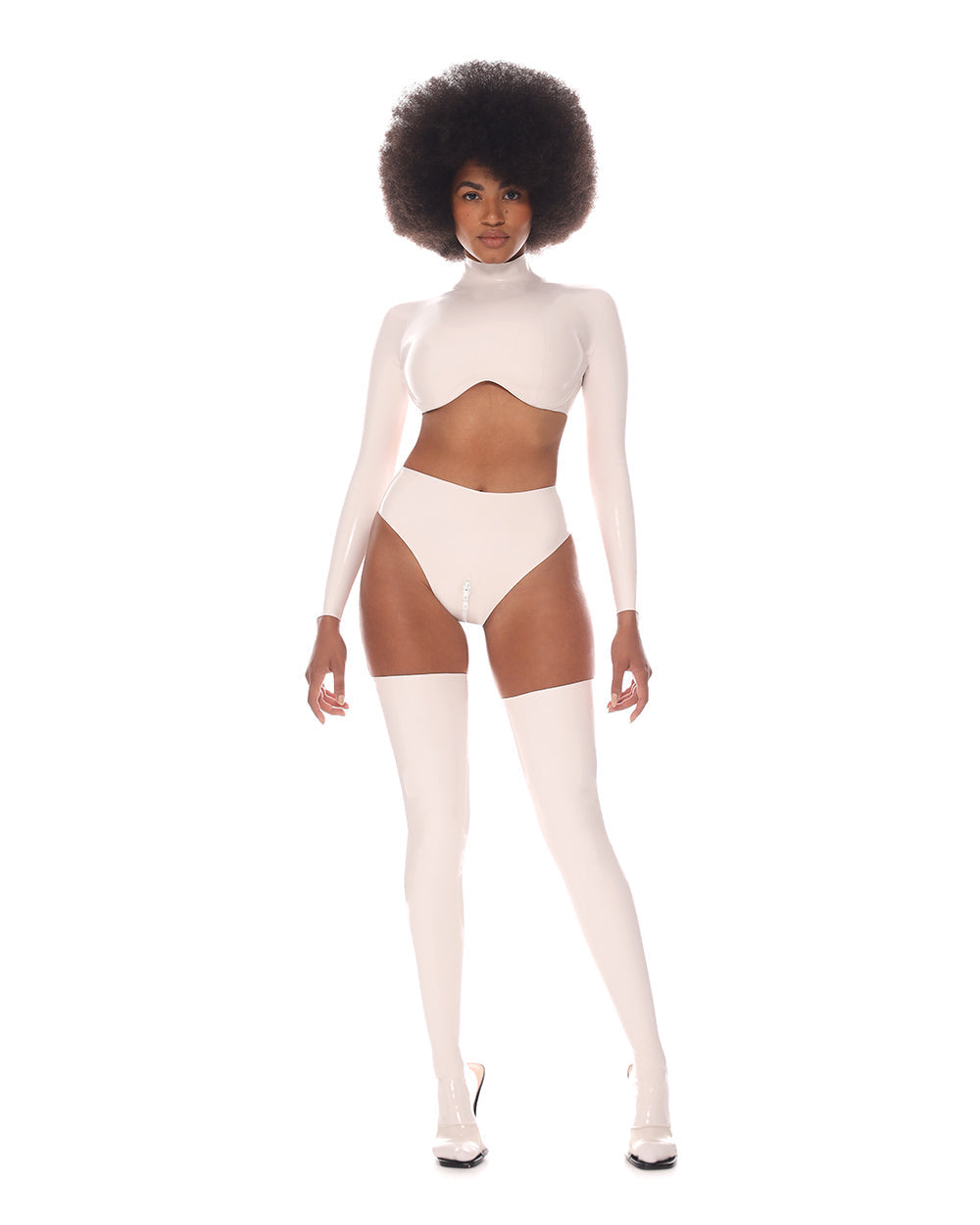 Stockings "Glimp" White