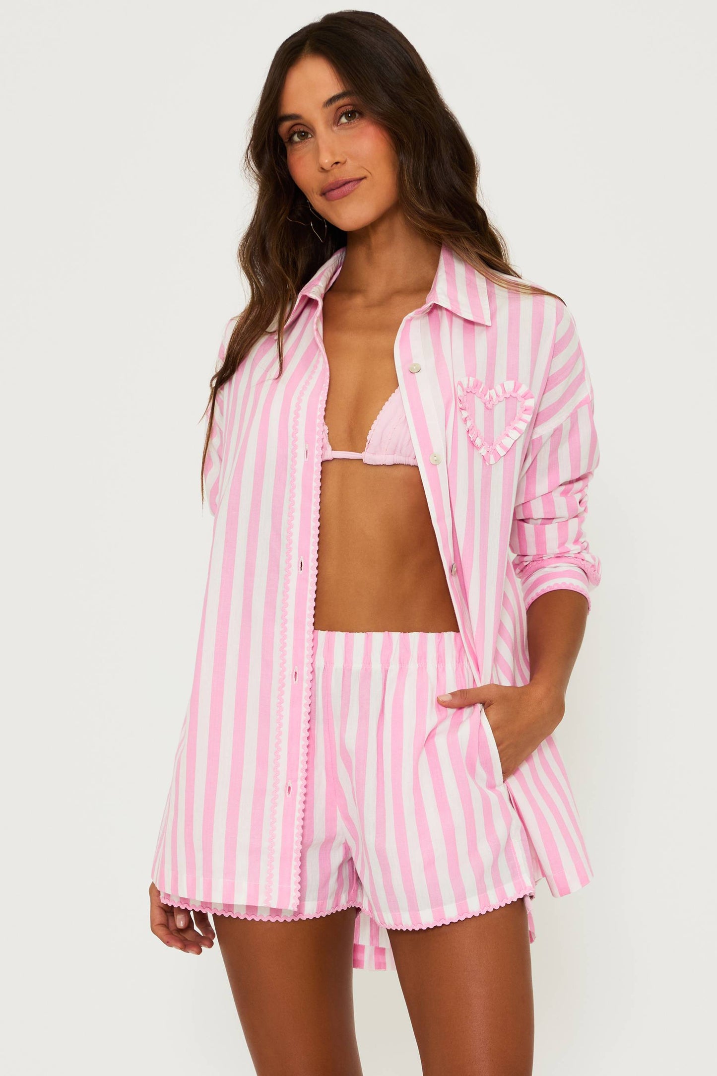 Cassidy Top Prism Pink Stripe