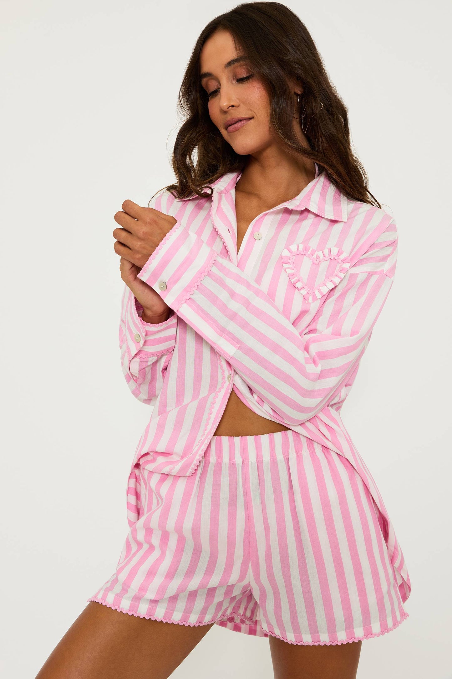 Cassidy Top Prism Pink Stripe