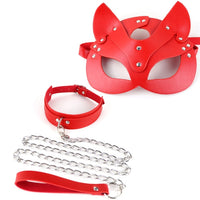 Red Leash and Mask