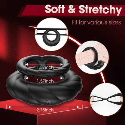 💥2025 New Wishful Ring Cock Ring-5 in 1 Couple Toy Penis Ring