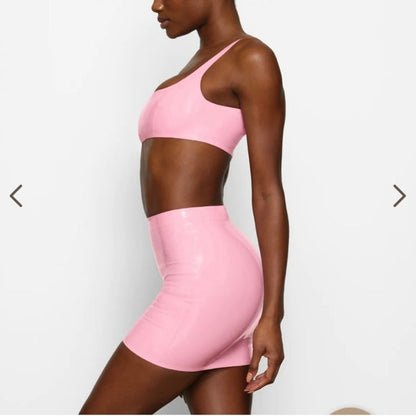 Latex Mini Skirt