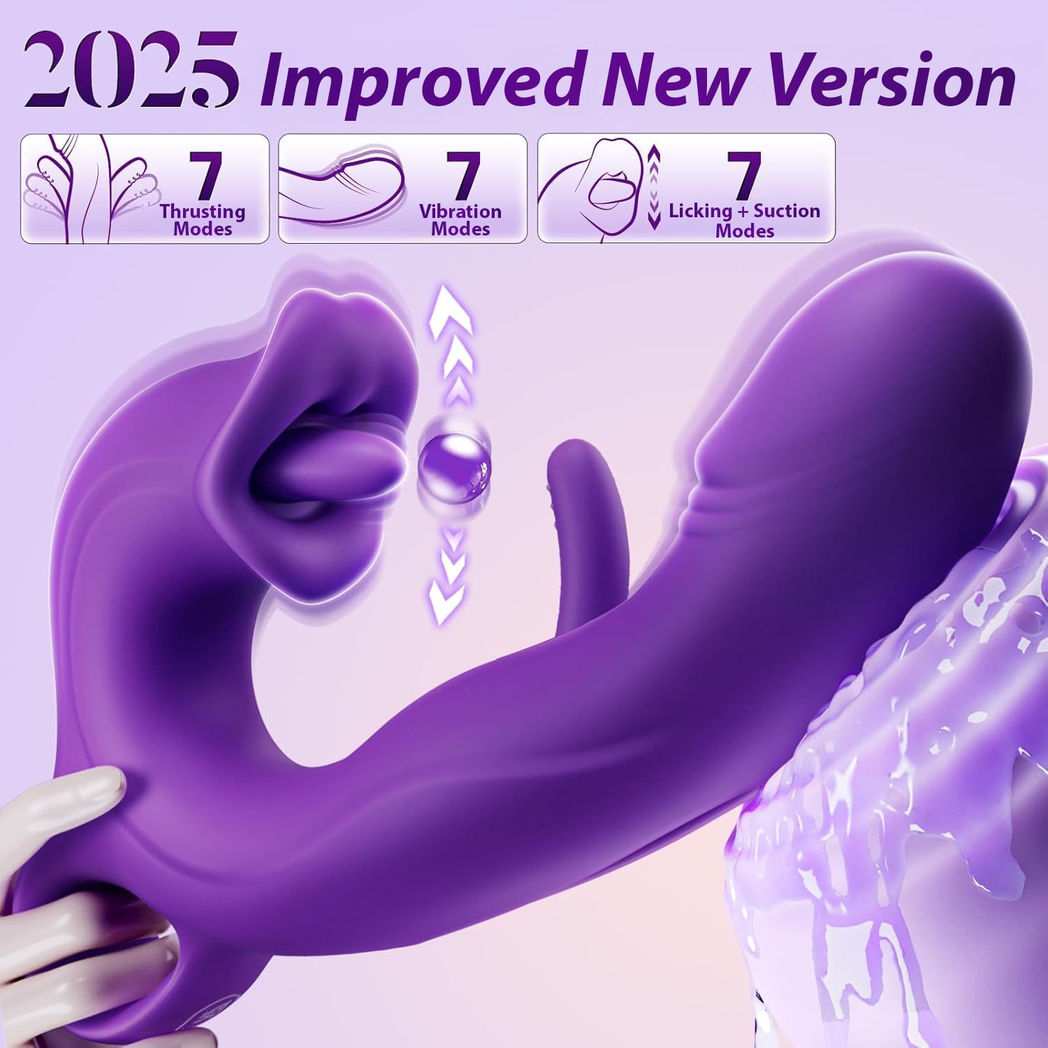 💥 2025 Limited 70% OFF 🔥 TRILUVIA Suptruck Kiwinet® 3-in-1 Licking, Slapping & G-Vibe Hemiras