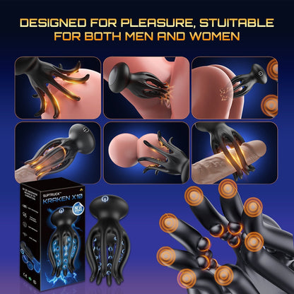 KRAKEN Suptruck™ X10 Unisex 360° Vibrator 32 Massage Beads & 10 Modes