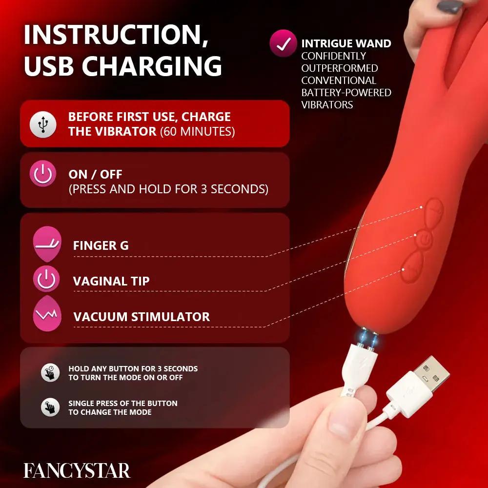 WAND Triple Bliss Vibrator Hemiras Accessories