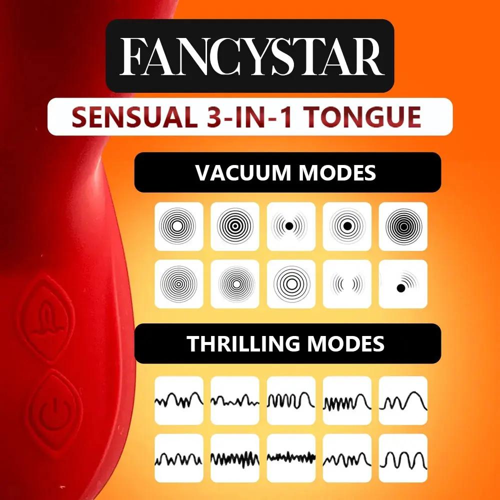 Sensual Tongue 3-in-1 Hemiras Accessories