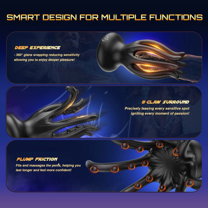 KRAKEN Suptruck™ X10 Unisex 360° Vibrator 32 Massage Beads & 10 Modes