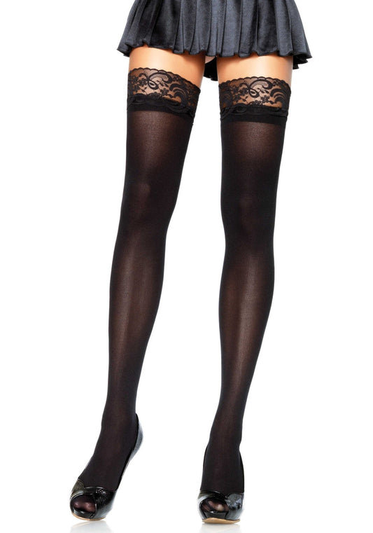 Thigh High with Lace Top