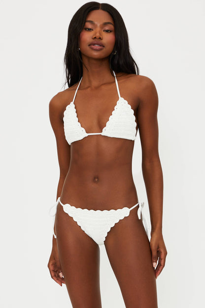Winona Top White Crochet