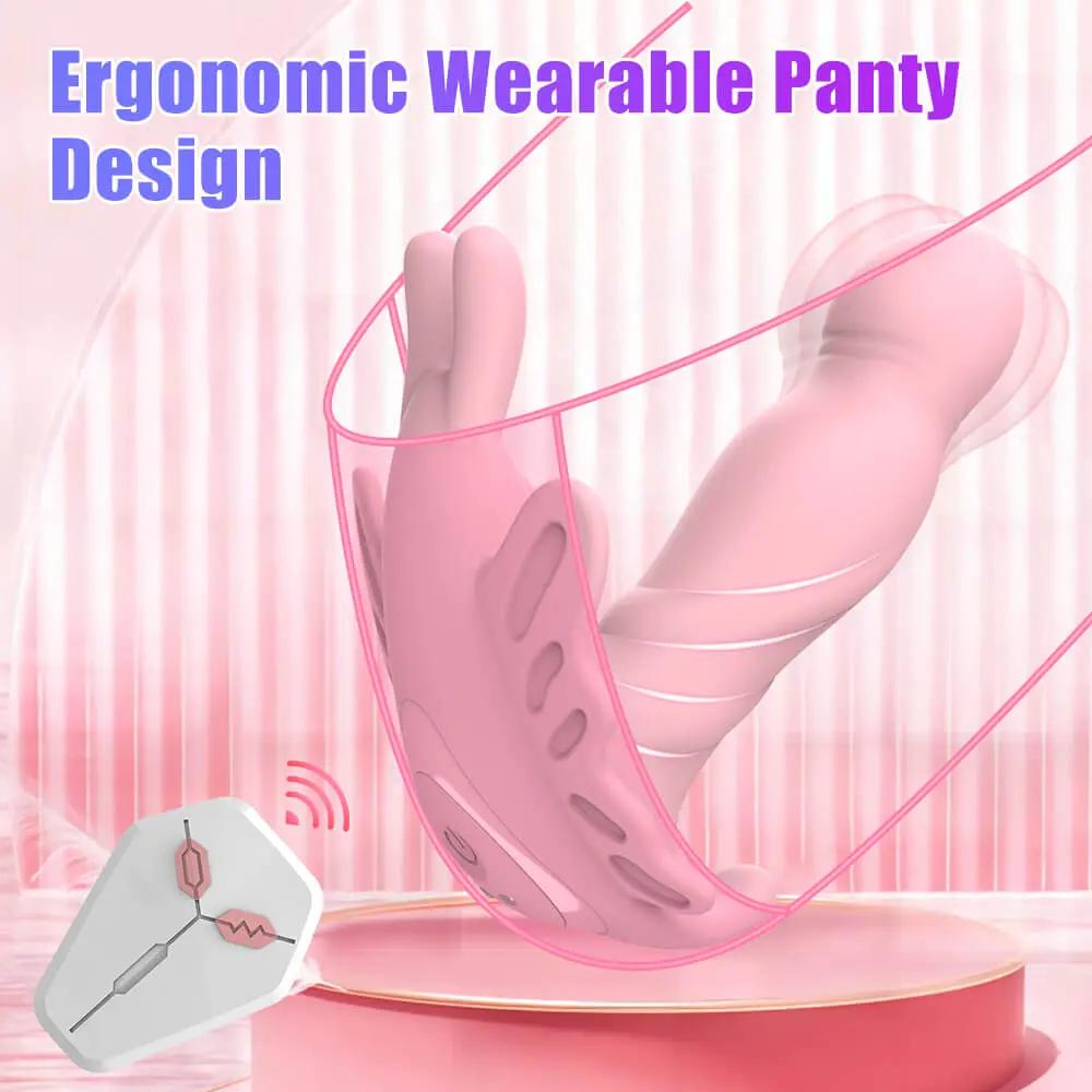 Flutter - Butterfly remote control wearable vibrator & g spot stimulator Lovetremor Clitoral vibrators
