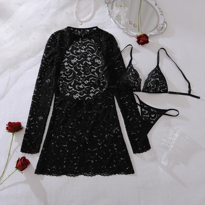 Midnight Lace Nightdress Set
