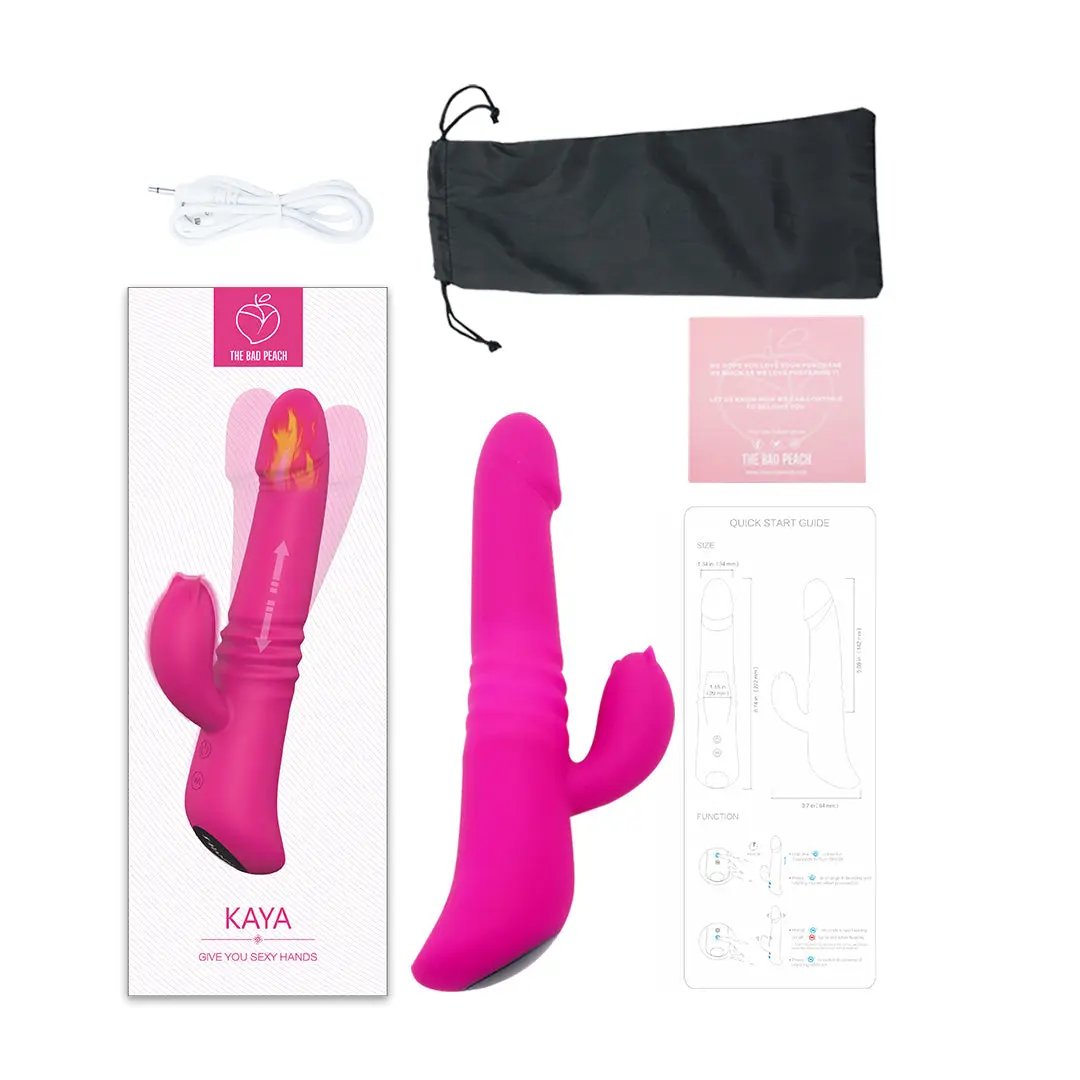 2025 New- Kaya Thrusting G-spot Heating Rabbit Vibrator LN sex toys
