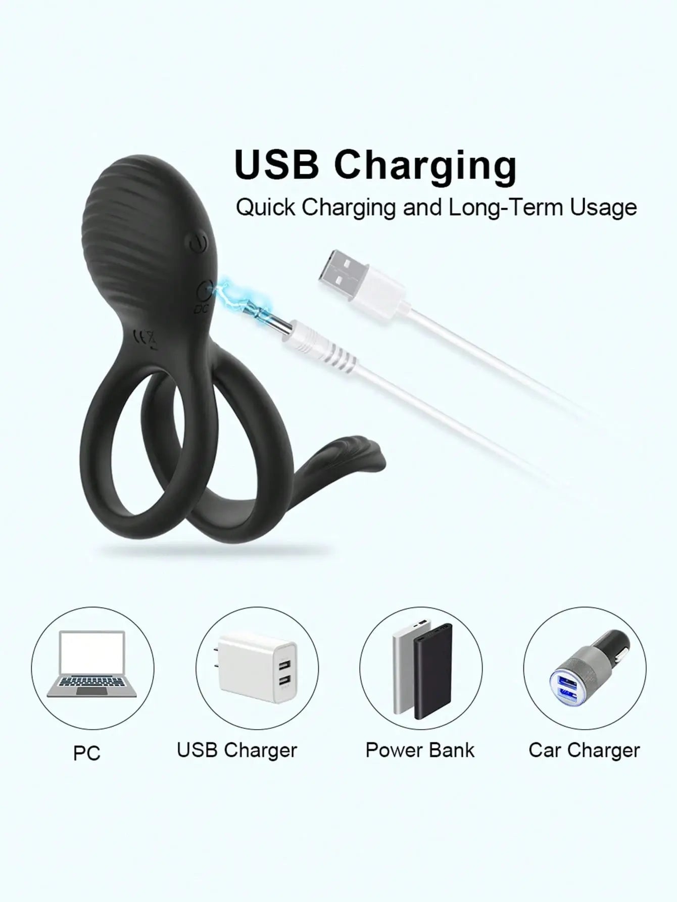 💥2025 New 7 Vibration Modes Ring for Men Nighty