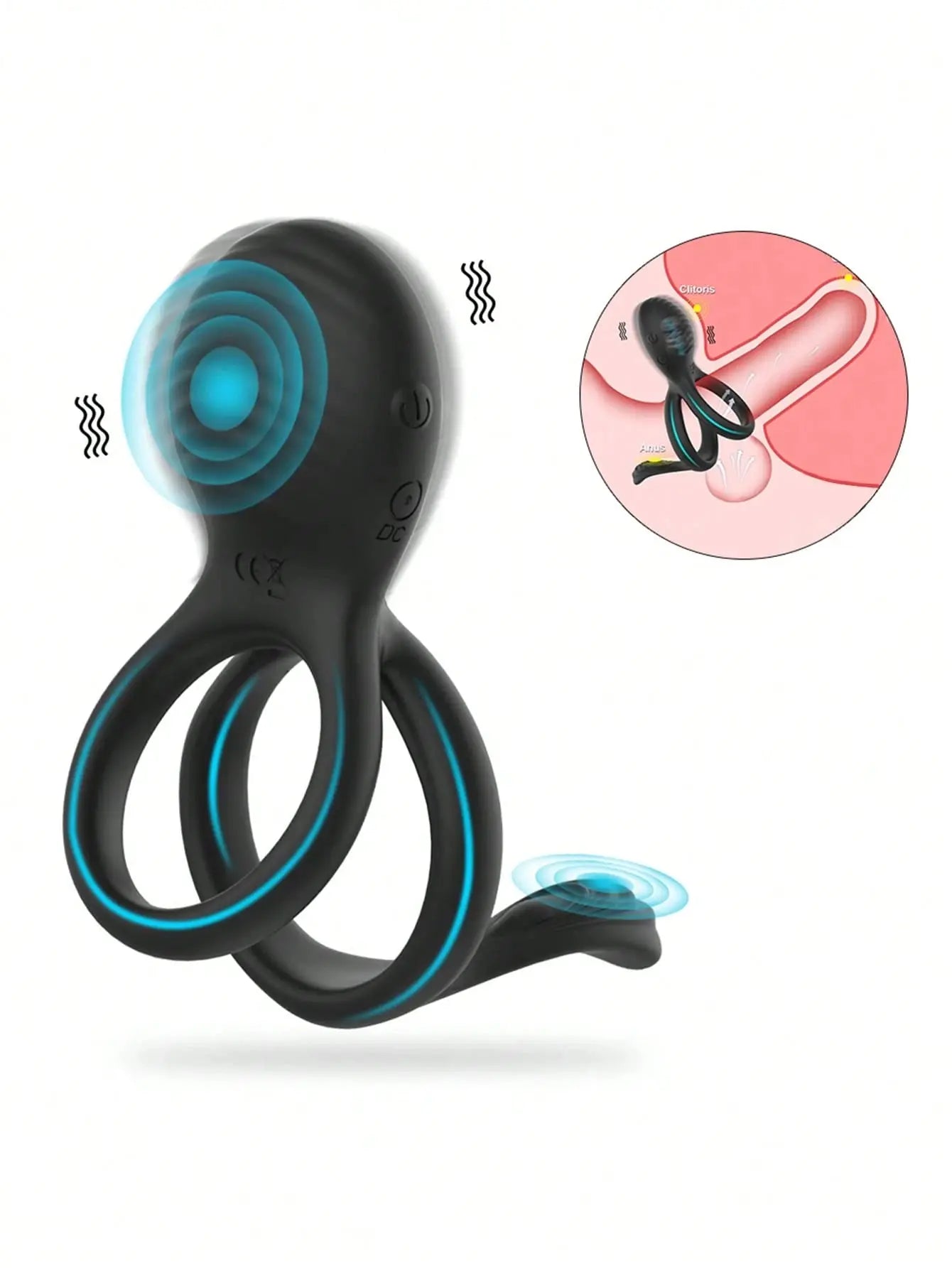 💥2025 New 7 Vibration Modes Ring for Men Nighty