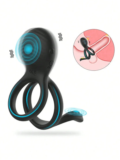 💥2025 New 7 Vibration Modes Ring for Men Nighty