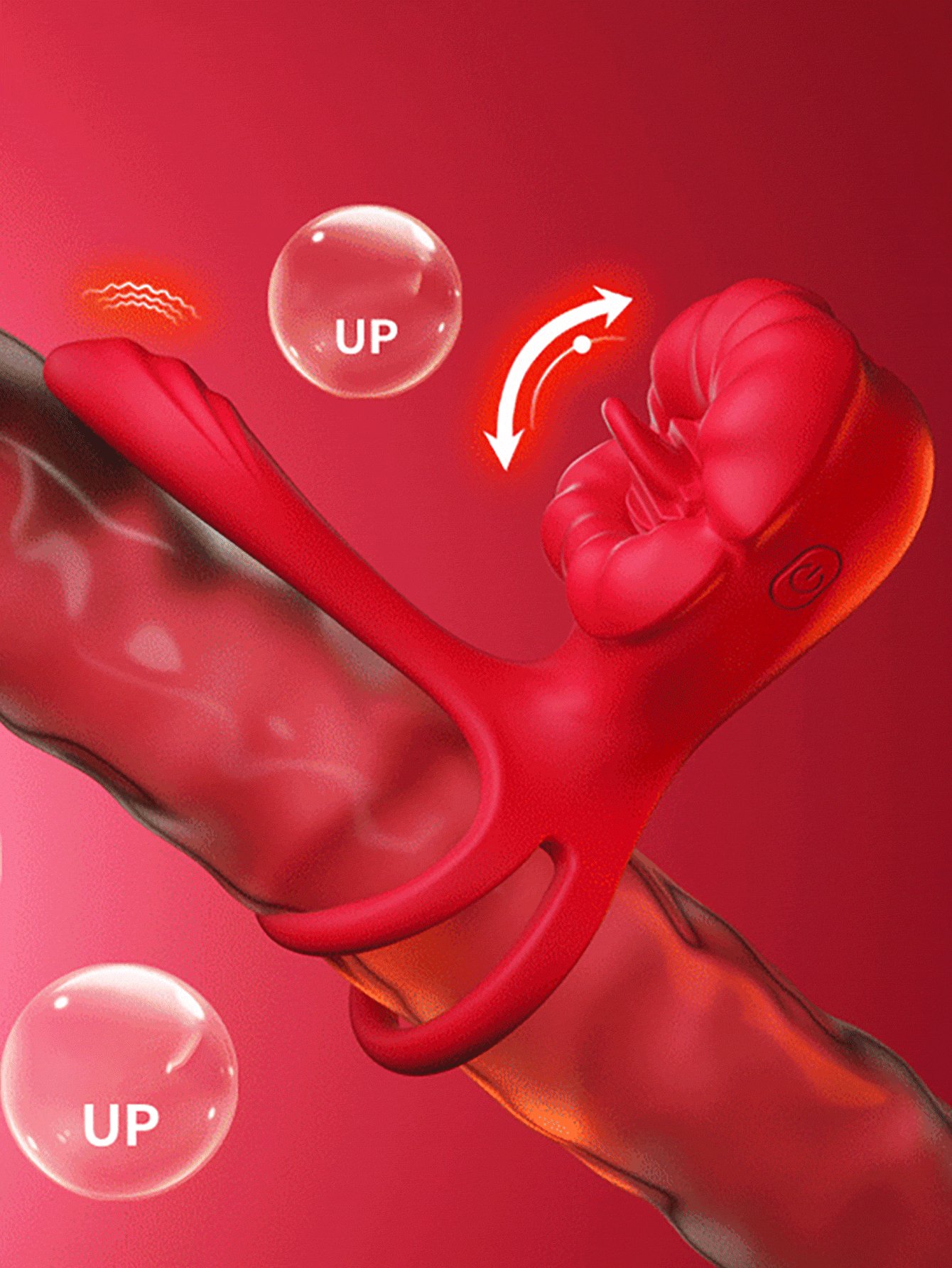 💥2025 KissMaster, Penis Ring for Men, Silicone Waterproof Couples Vibrator Nighty