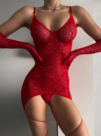 Red Rhinestone