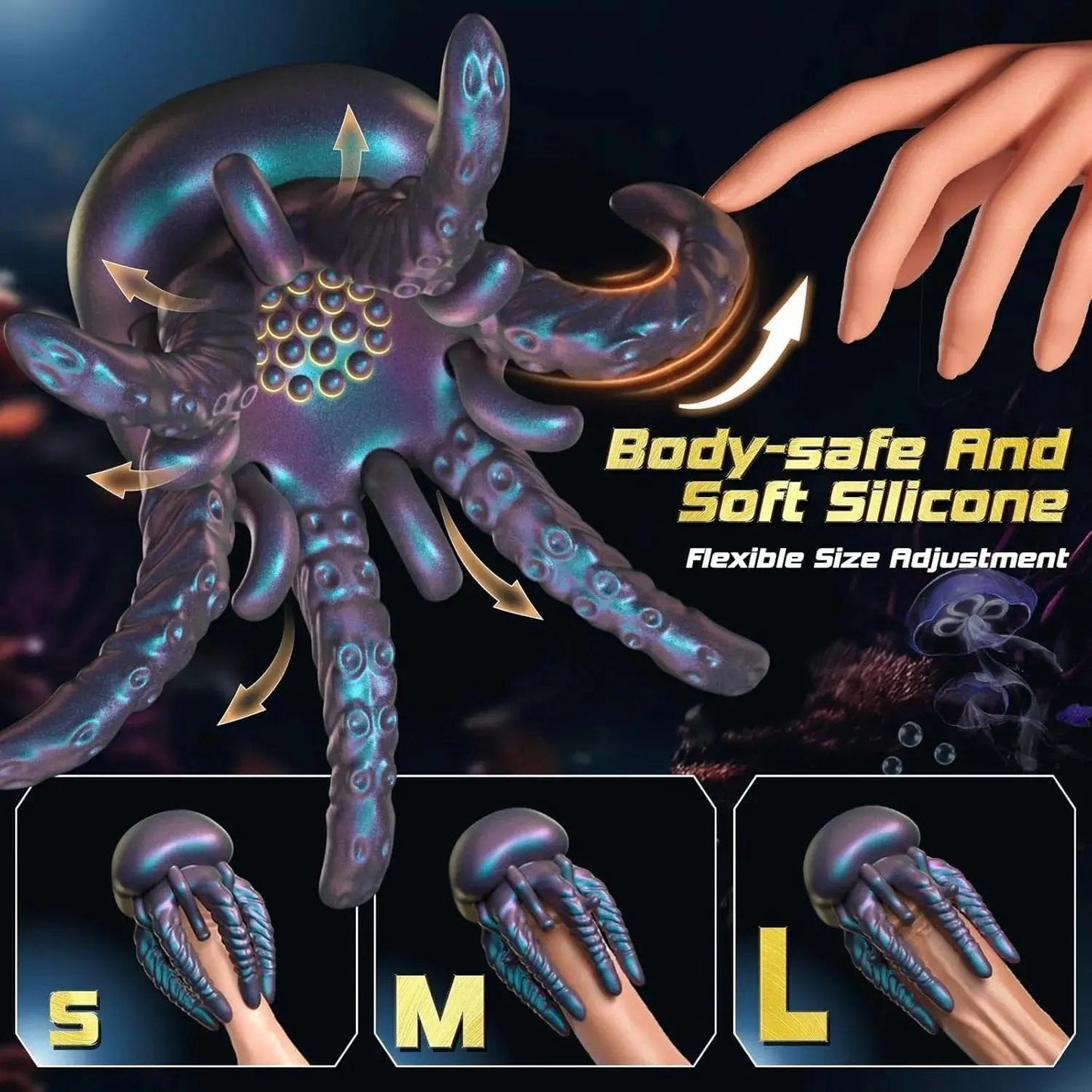 2025 Men's Fun Jellyfish Vibrator👑 10 intense vibration, waterproof LACYMATE®