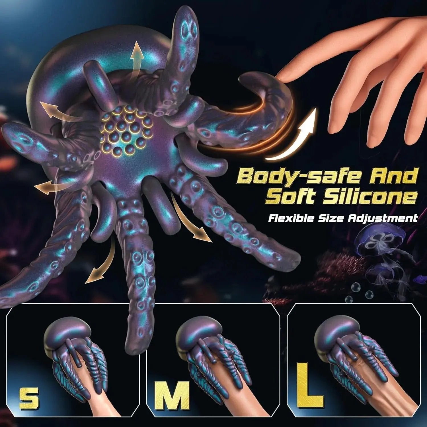 2025 Men's Fun Jellyfish Vibrator👑 10 intense vibration, waterproof LACYMATE®