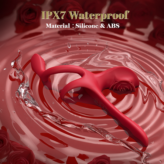 💥2025 NEW ROZY - Vibrating Cock Ring Couple Sex Toys Male Sexual Toy With 5 In 1 Stimulator Nighty