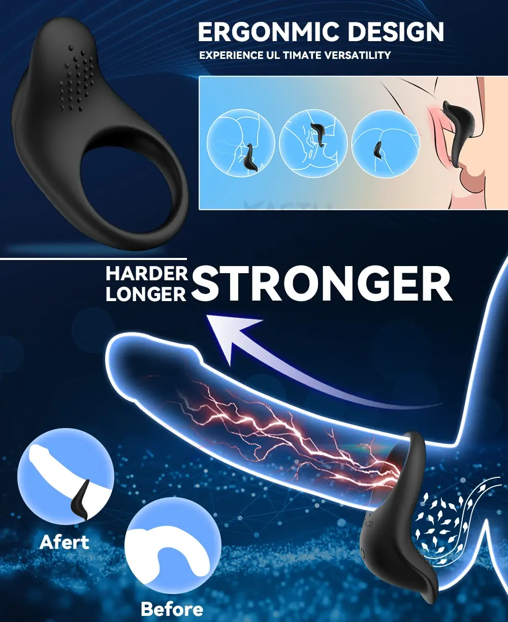 💥 2025 Limited 70% OFF 🔥 Vibrating Control Ring for Men LACYMATE®