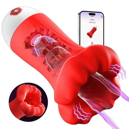 2025 Men's Fun Mouth Trainer, 4 in 1, 9 vibration modes, 360 pleasure LACYMATE®