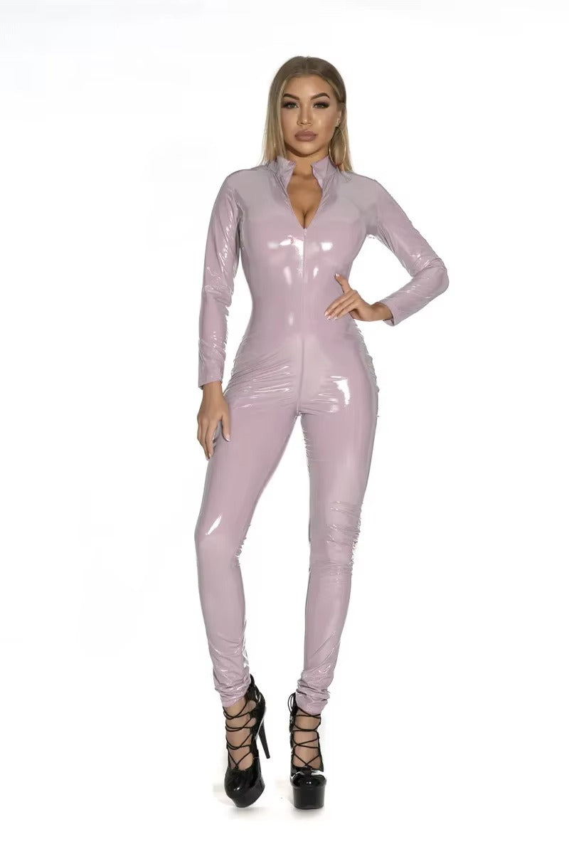 Ruby Shine Latex Bodysuit Jumpsuit