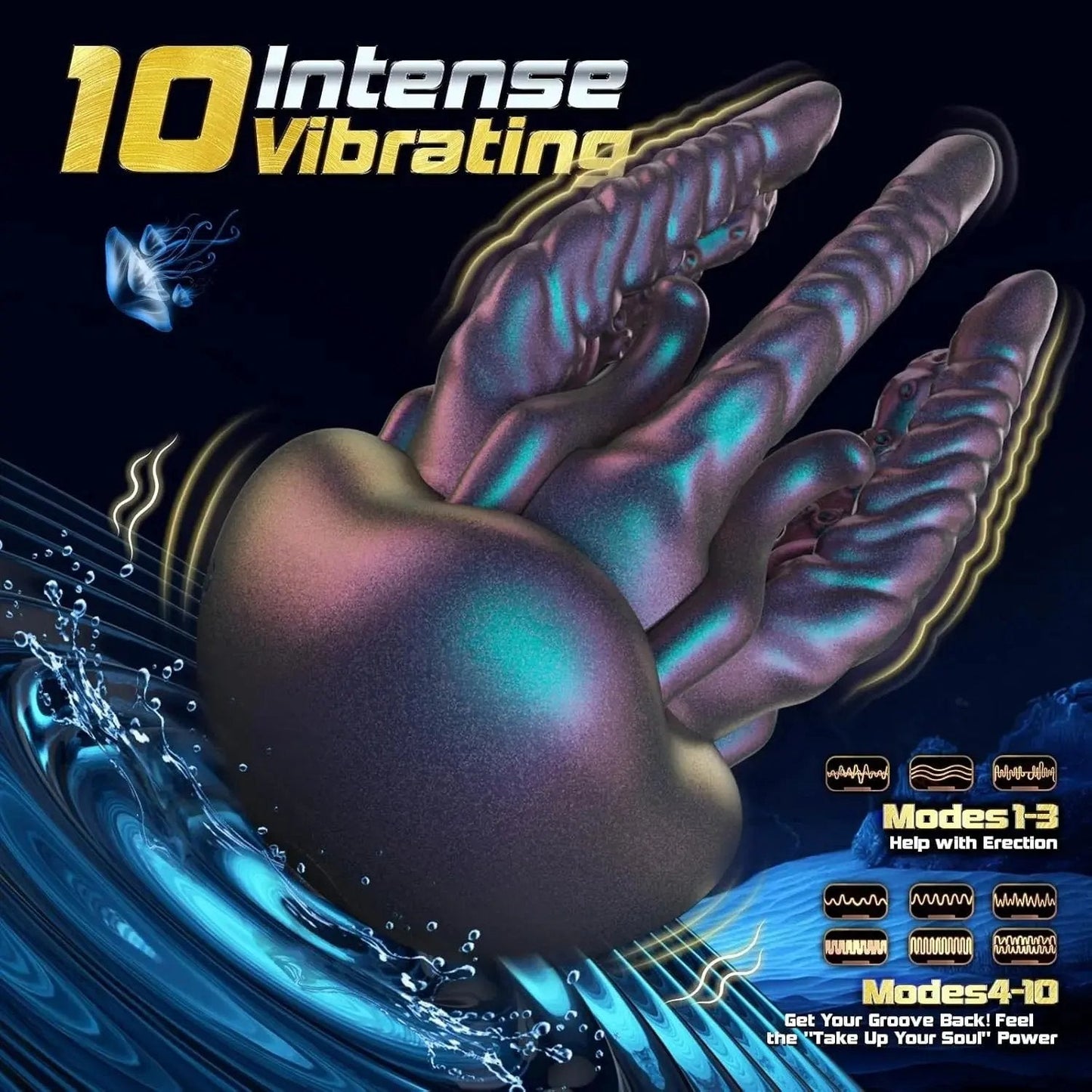 2025 Men's Fun Jellyfish Vibrator👑 10 intense vibration, waterproof LACYMATE®