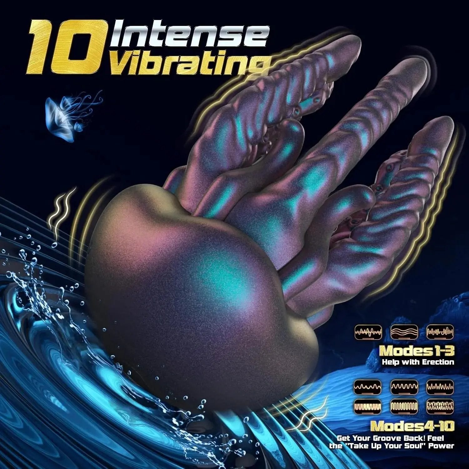 2025 Men's Fun Jellyfish Vibrator👑 10 intense vibration, waterproof LACYMATE®