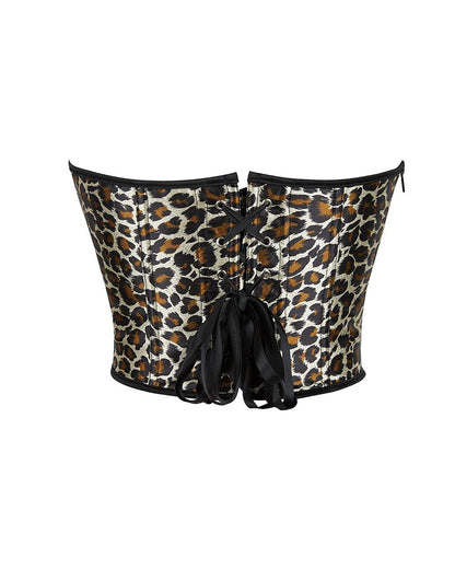 Leopard-Print Court Curtdress