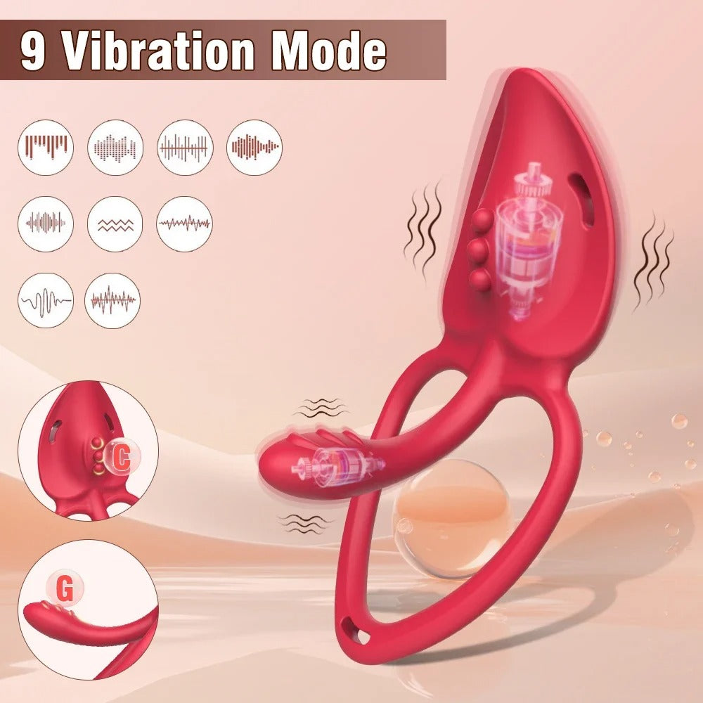 💥 2025 Limited 70% OFF 💦 + CRAVOX 9-Mode Dual Pleasure Ring