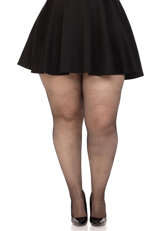 Plus Elastane Micro Net Tights