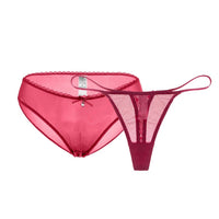 Wine Red Brief and Thong